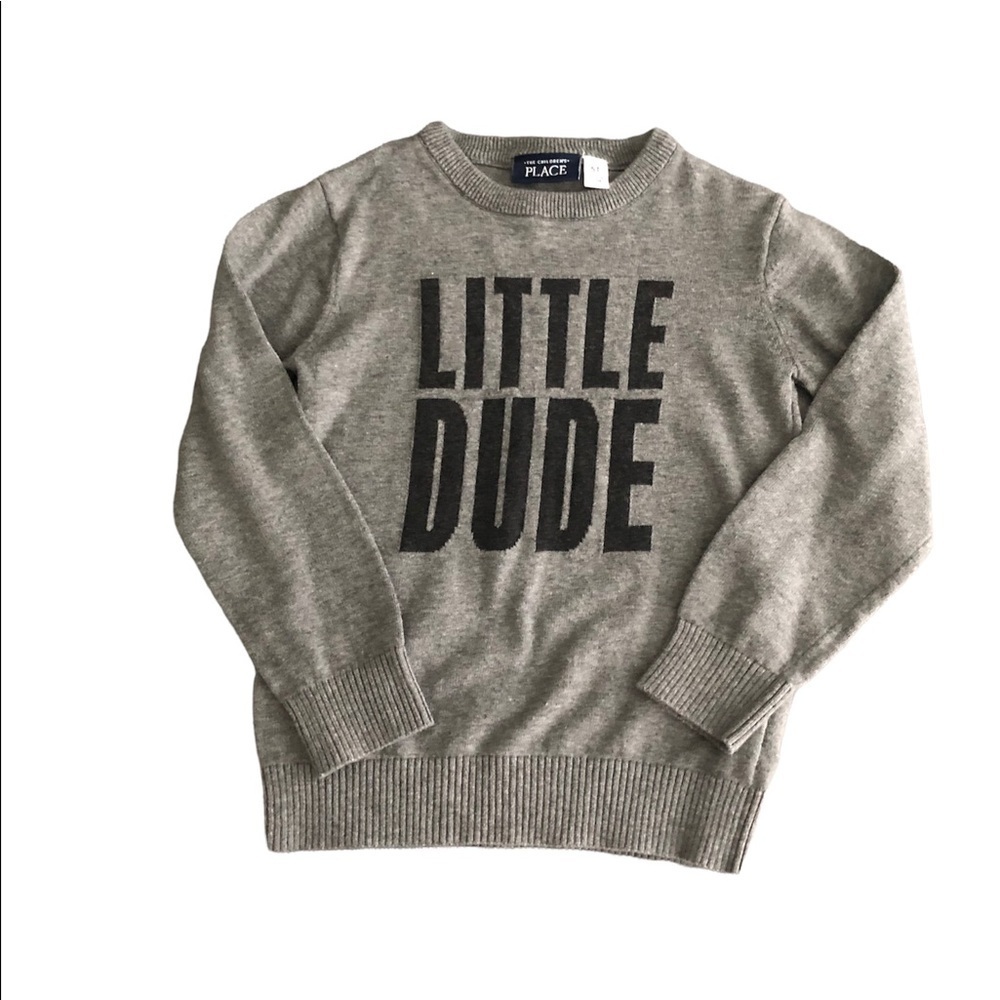 NWOT - Little Dude Sweater 😎 Grey & Black